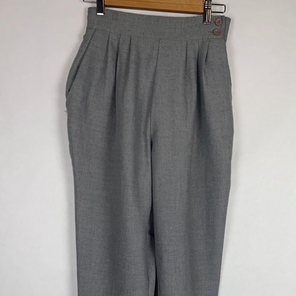 Vintage 80’s Lee David Ltd. Collection Gray High Rise Stirrup Pants size 10 EUC - Picture 1 of 6